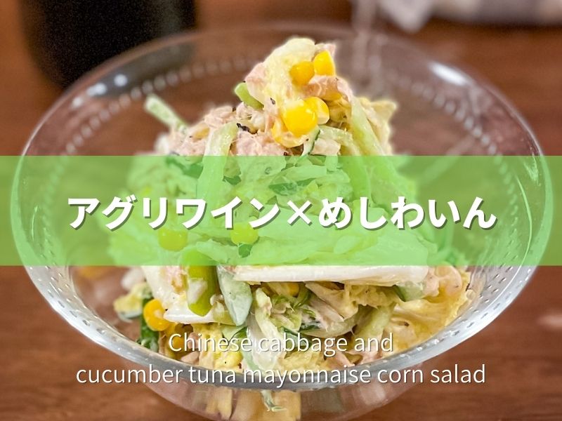 白菜ときゅうりのツナマヨコーンサラダ
